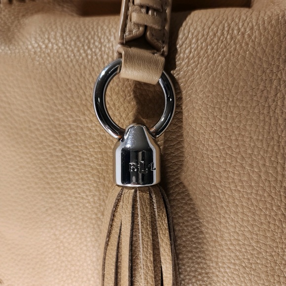 Ralph Lauren Indian Cove Soft Genuine Pebbled Leather Large Hobo/Shoulder Bag - Picture 4 of 15